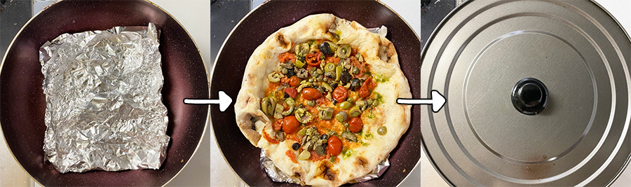 PIZZALABOのピザをもちもち食感で作るフライパンでの作り方